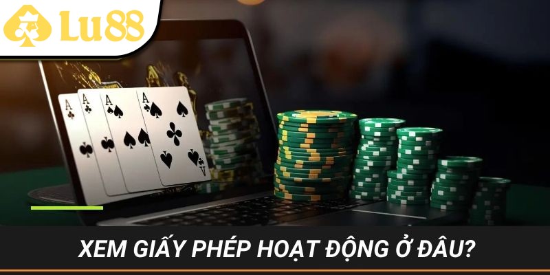 Minh chứng giấy phép hoạt động thường thấy ở đâu?